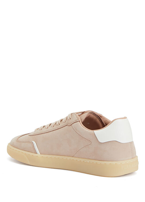 Pembe Kadın Deri Sneaker - Görsel 4