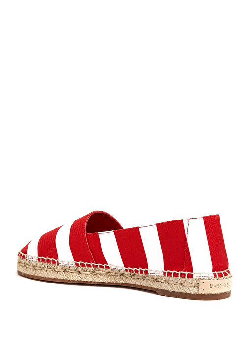 Kırmızı Çizgili Kadın Espadril - Görsel 4