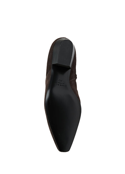 Koyu Kahverengi Kadın Süet Bot - Görsel 6