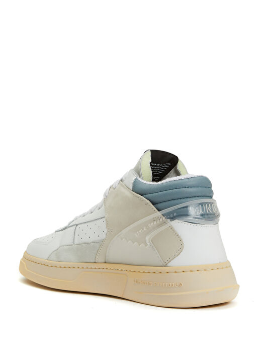 Gri Kadın Deri Sneaker - Görsel 4