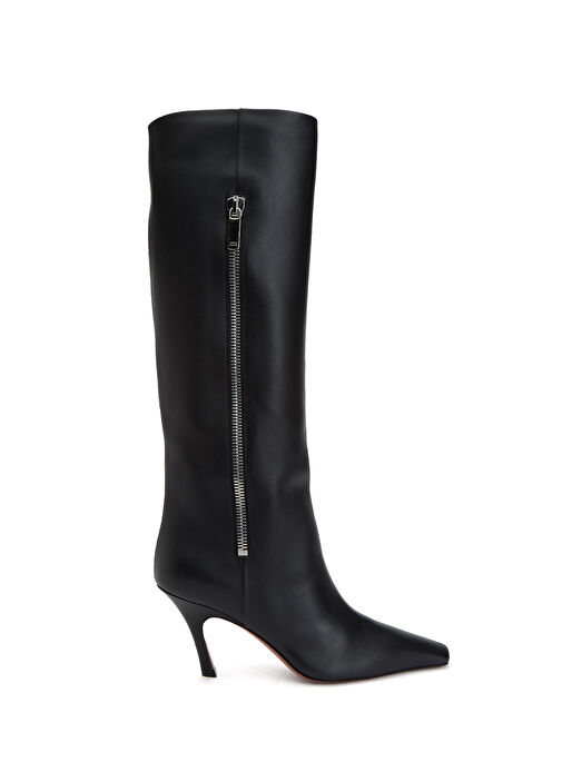 Siyah Kadın Deri Çizme - Görsel 2