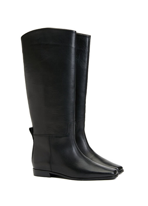 Beymen Club Siyah Beymen Club Deri Kadın Çizme