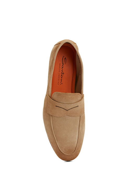 Bej Erkek Süet Loafer - Görsel 5