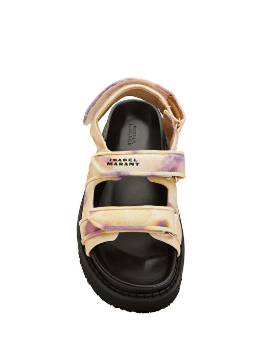 Madee Sarı Siyah Logolu Kadın Sandalet - Görsel 5