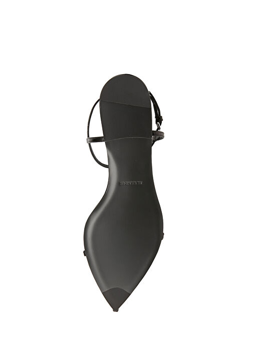 Siyah Kadın Deri Sandalet - Görsel 6