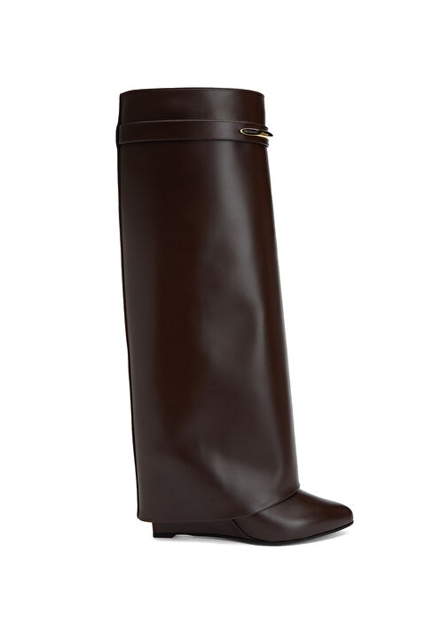 Shark Kahverengi Kadın Deri Çizme - Görsel 2