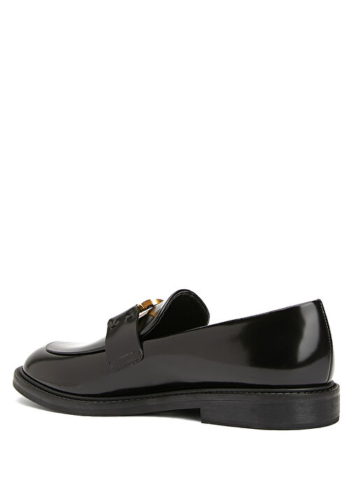 Marcie Siyah Kadın Deri Loafer - Görsel 4