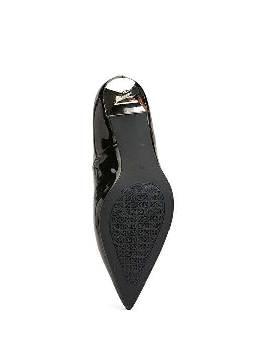 Siyah Deri Pump - Görsel 6