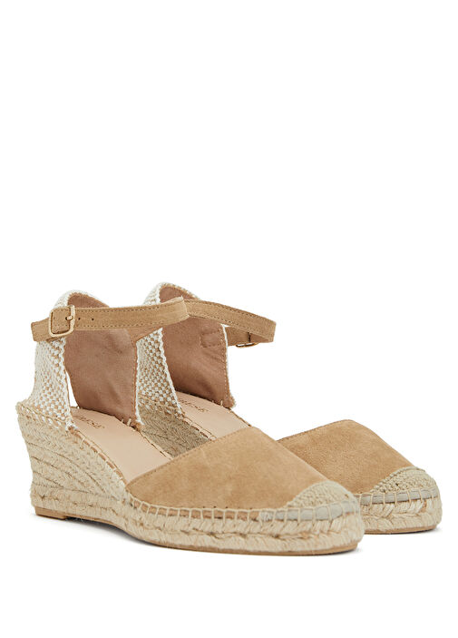 Bej Kadın Süet Espadril - Görsel 3