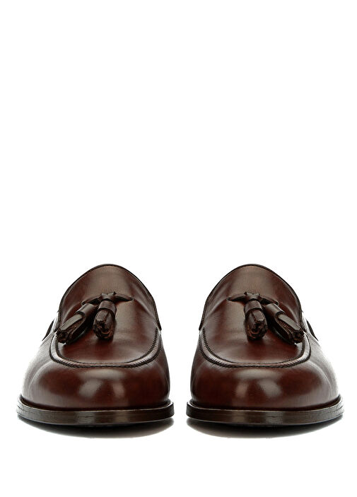 Kahverengi Erkek Deri Loafer - Görsel 10