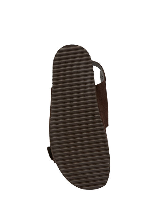 Kahverengi Erkek Deri Sandalet - Görsel 6