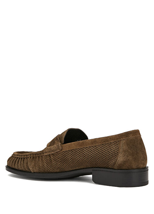 Kahverengi Erkek Deri Loafer - Görsel 4