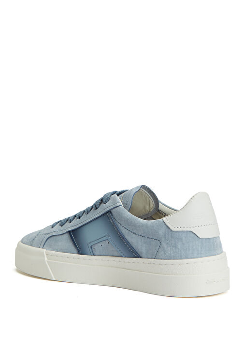 Santoni Sport Santoni Sport Açık Mavi Dokulu Erkek Deri Sneaker | Beymen Açık Mavi - 4. görsel