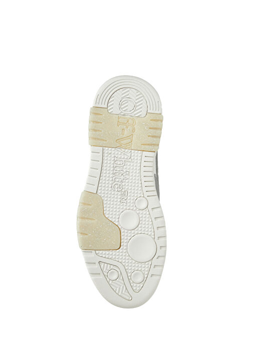 Out Of Office Beyaz Gri Kadın Deri Sneaker - Görsel 6