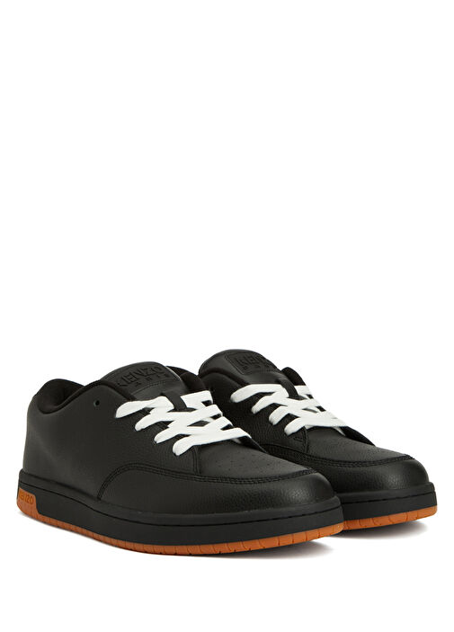 Dome Siyah Erkek Deri Sneaker - Görsel 3