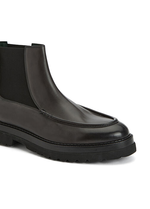 Antrasit Erkek Deri Bot - Görsel 7