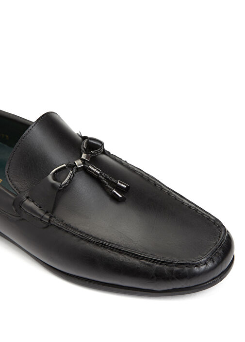 Siyah Erkek Deri Loafer - Görsel 7