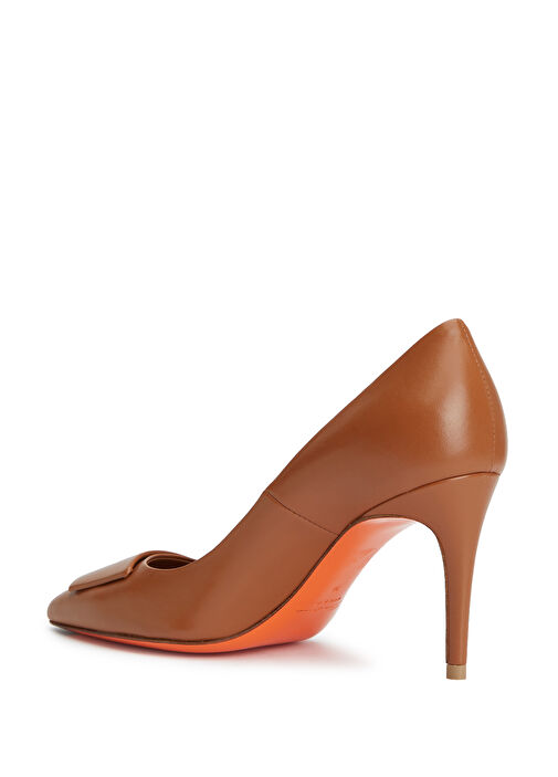 Santoni Santoni Kahve Taba Deri Stiletto Beymen'de! Kahve Taba - 4. görsel