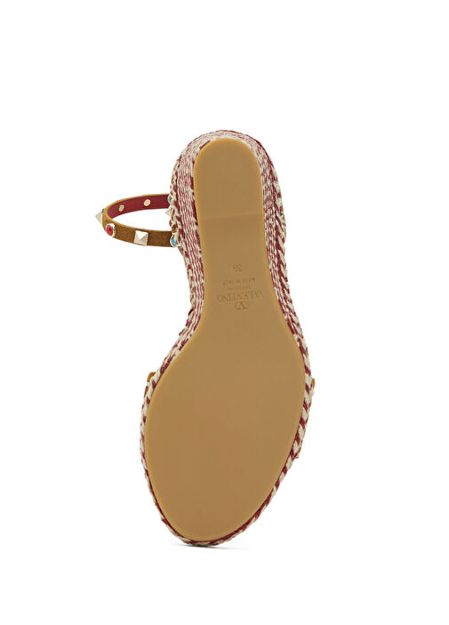 Valentino Garavani Bej Kahve Valentino Garavani Süet Kadın Espadril