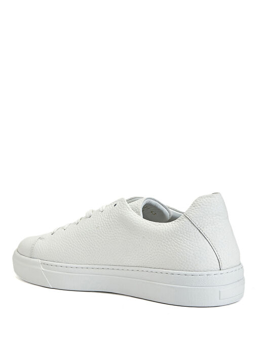 Beyaz Erkek Deri Sneaker - Görsel 4