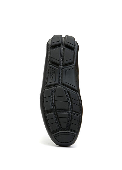 Siyah Logo Tokalı Erkek Deri Driver - Görsel 6