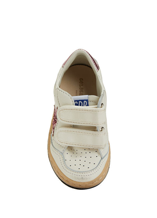 Ball Star Beyaz Lila Unisex Bebek Deri Sneaker - Görsel 5
