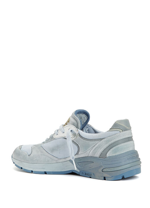 Açık Mavi Erkek Deri Sneaker - Görsel 4