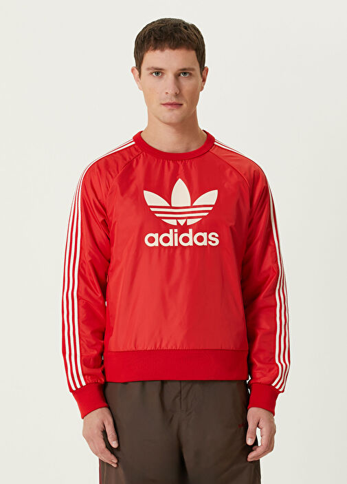 adidas Wales Bonner 赤 ポロシャツ S Adidas - x Wales Bonner Kırmızı Çizgili T-shirt - Kırmızı