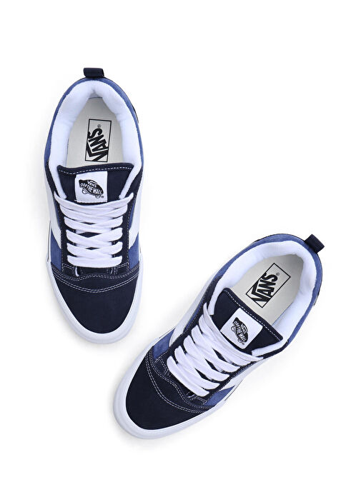 Knu Skool Mavi Erkek Deri Sneaker - Görsel 4