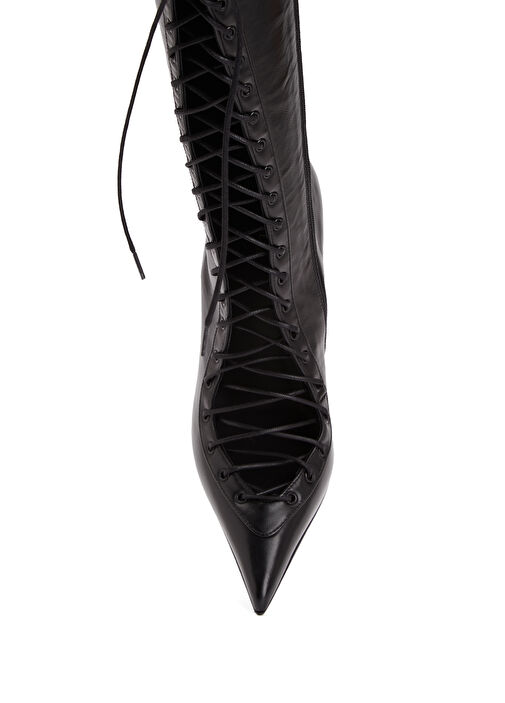 Stivale Colette Siyah Kadın Deri Çizme - Görsel 5