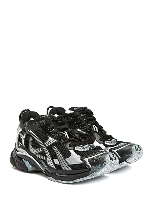 Runner Siyah Gri Erkek Sneaker - Görsel 3