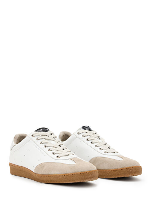 Beyaz Erkek Deri Sneaker - Görsel 3