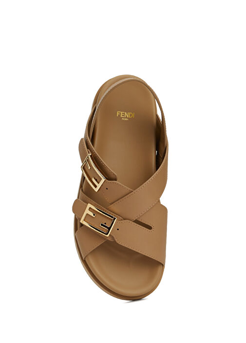 Vizon Kadın Deri Sandalet - Görsel 5