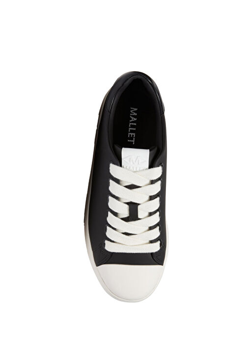 Siyah Erkek Deri Sneaker - Görsel 5