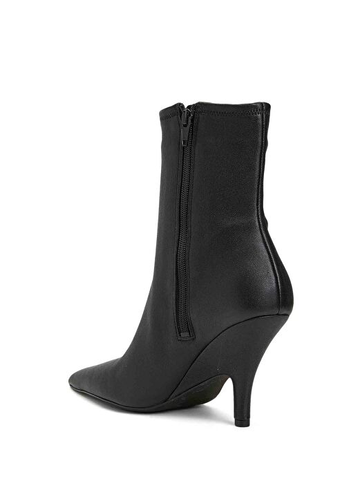 Siyah Kadın Deri Bot - Görsel 4