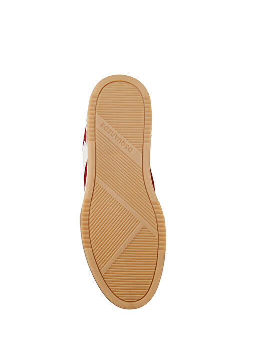 Spiker Beyaz Bordo Erkek Deri Sneaker - Görsel 6