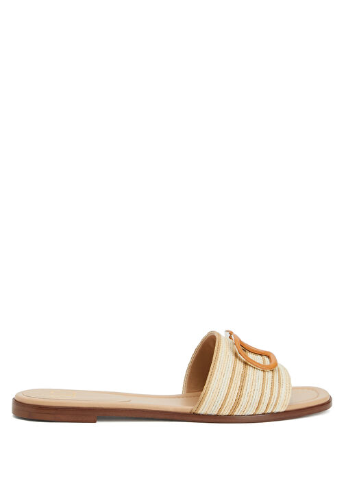 VLogo Bej Kadın Terlik - Görsel 2