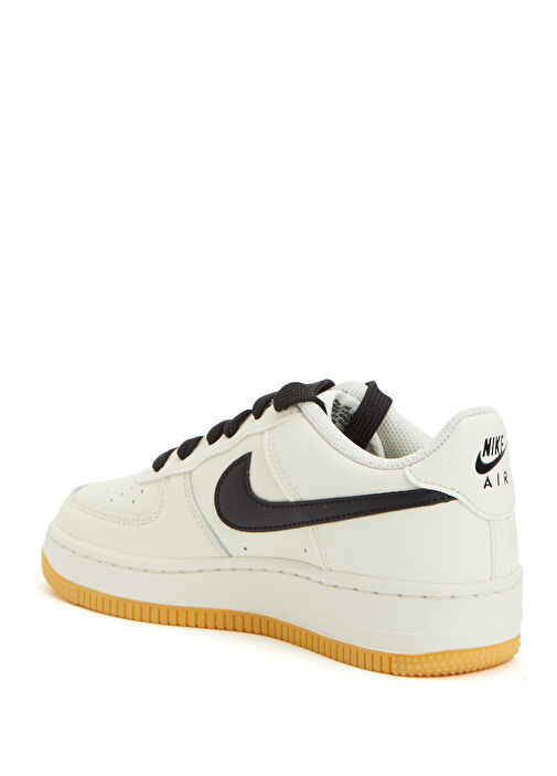 Air Force 1 LV8 3 Siyah Gri Çocuk Deri Sneaker - Görsel 4