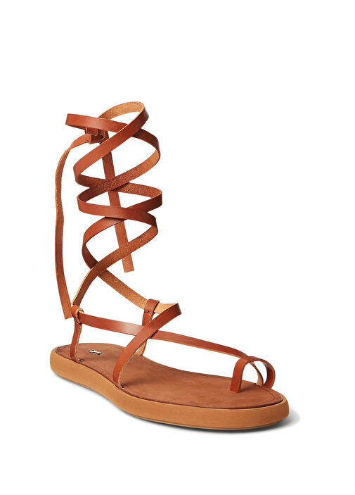 Taba Kadın Deri Sandalet - Görsel 3