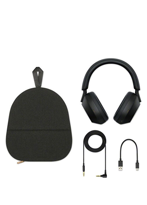 Sony - WH-1000XM5 Siyah Kulak Üstü Bluetooth Kulaklık - Siyah