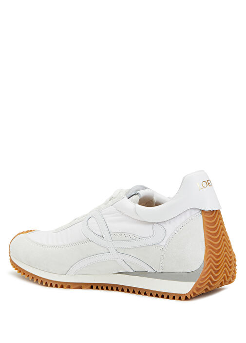 Flow Runner Beyaz Kadın Süet Sneaker - Görsel 4