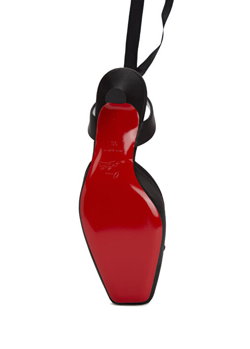 Cassia Siyah İpek Topuklu Ayakkabı - Görsel 6