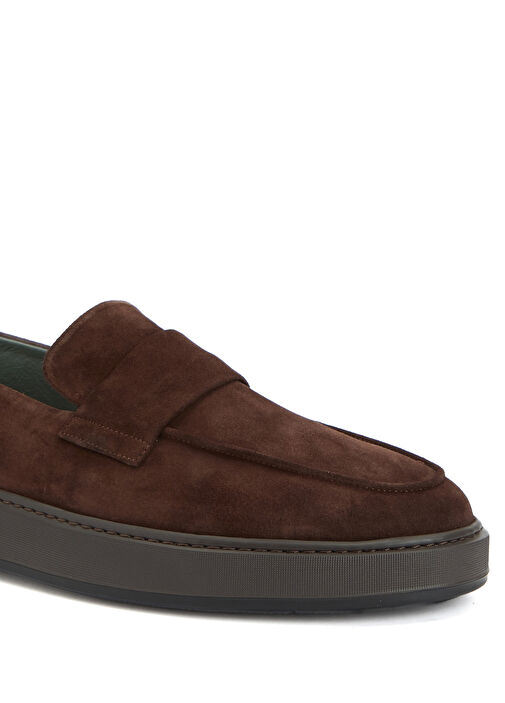 Kahverengi Erkek Süet Loafer - Görsel 7