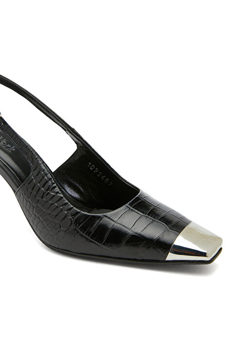 Network Network Siyah Kroko Kadın Deri Ayakkabı Outdoor Ayakkabı | Beymen Siyah - 7. görsel