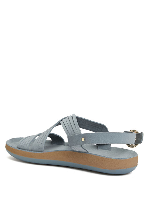 Mavi Kadın Deri Sandalet - Görsel 4