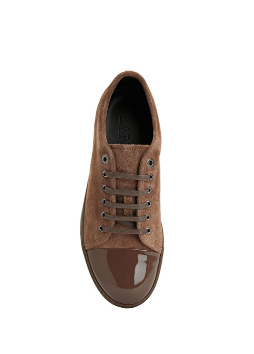 Bej Erkek Deri Sneaker - Görsel 5