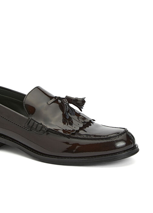 Kahverengi Erkek Deri Loafer - Görsel 7