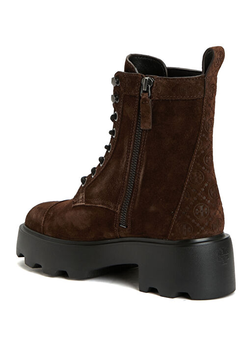 Koyu Kahverengi Kadın Süet Bot - Görsel 4