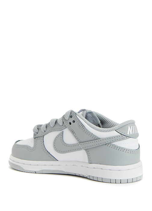 Dunk Low Beyaz Unisex Çocuk Deri Sneaker - Görsel 4