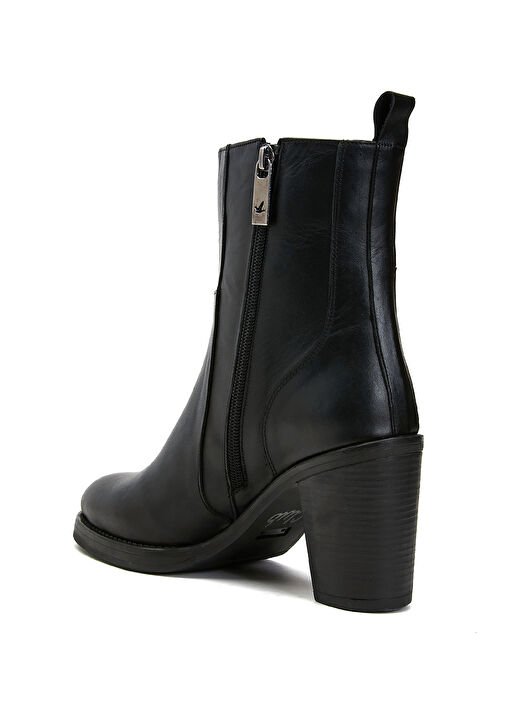 Siyah Kadın Deri Bot - Görsel 4